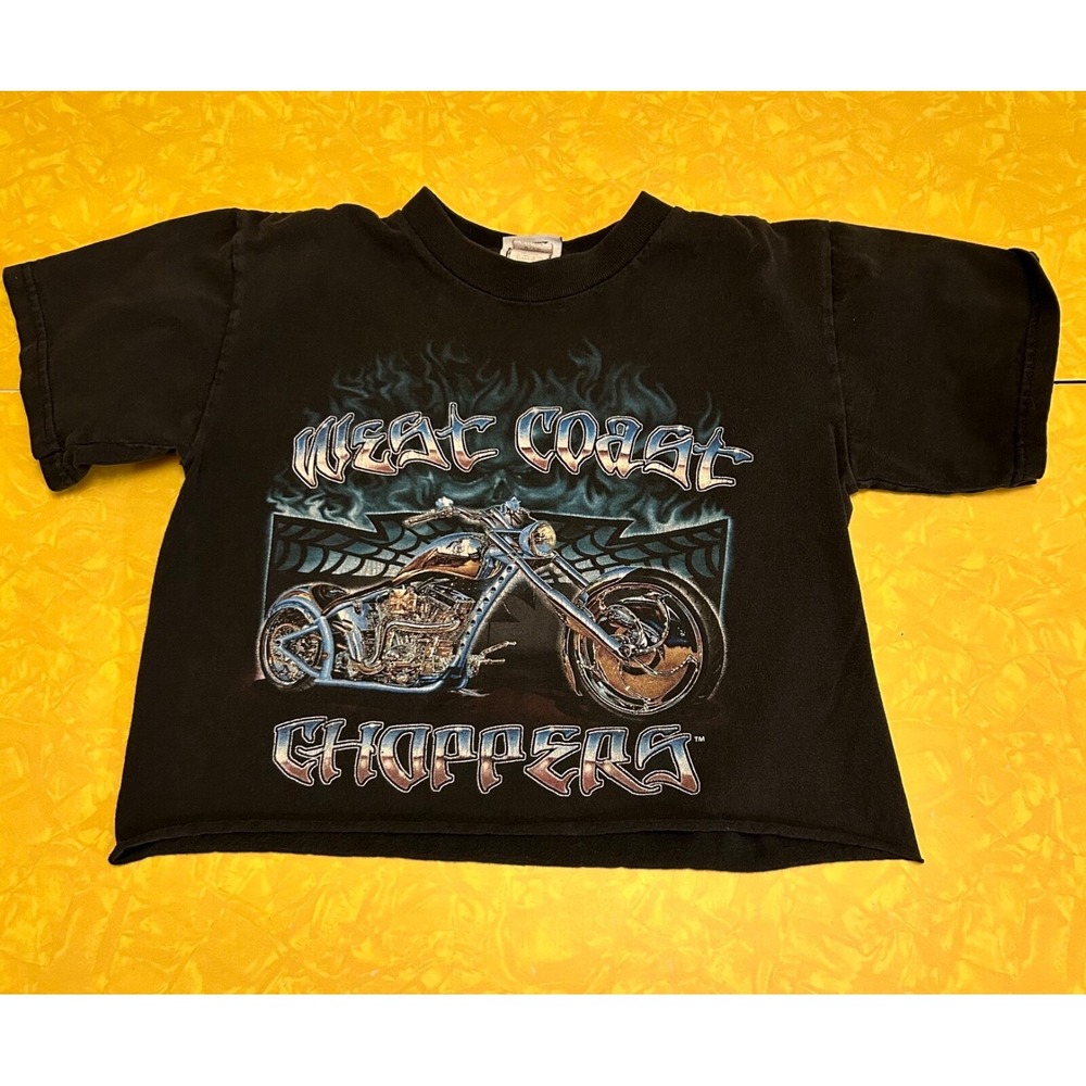 Vintage West Coast Choppers Crop Top T Shirt